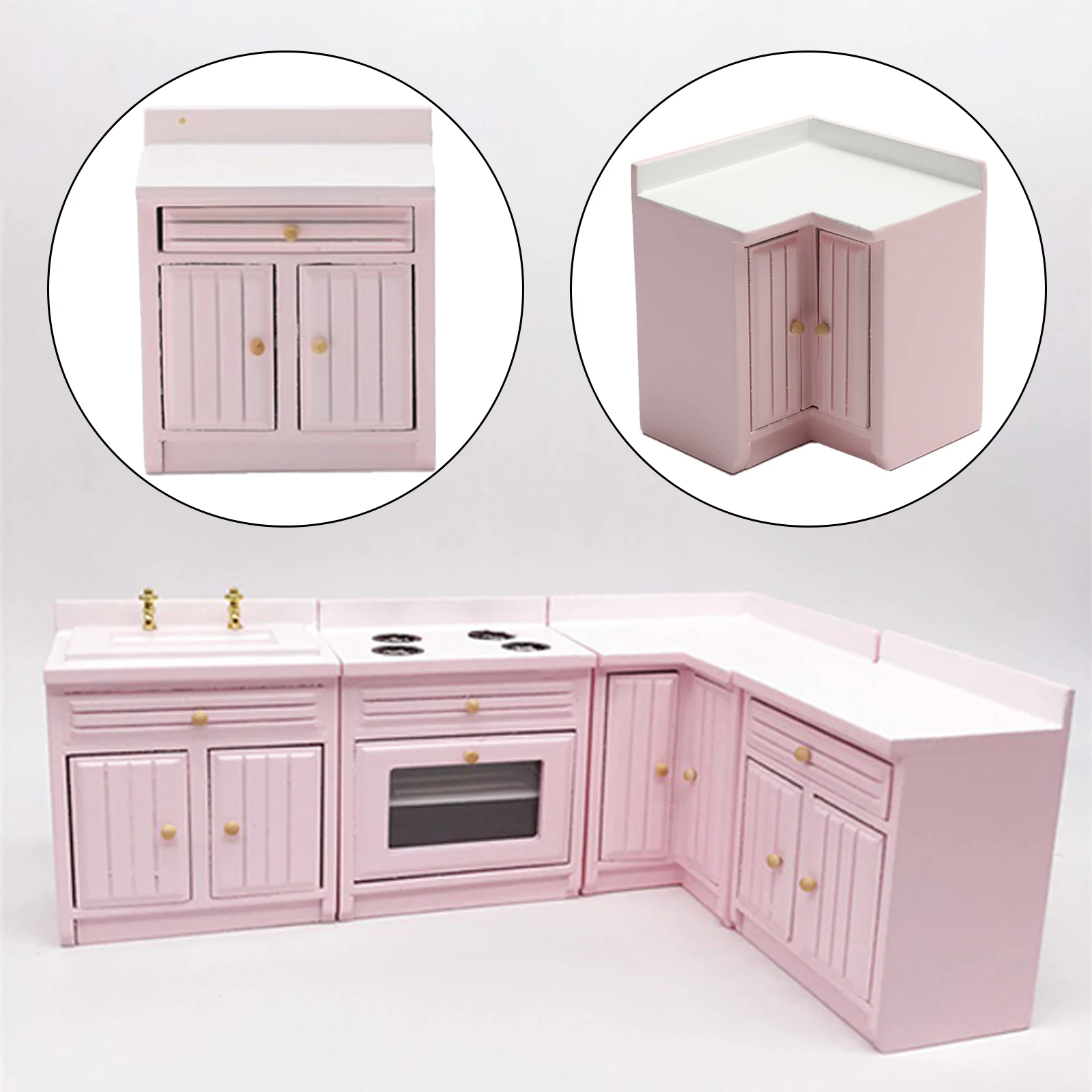 1:12 Scale Dollhouse Kitchen Cabinet Miniature Cupboard Model Furniture Wooden Cooking Counter Dining Room Kids Pretend Fun
1:12 Scale Dollhouse Kitchen Cabinet Miniature Cupboard Model Furniture Wooden Cooking Counter Dining Room Kids Pretend Fun