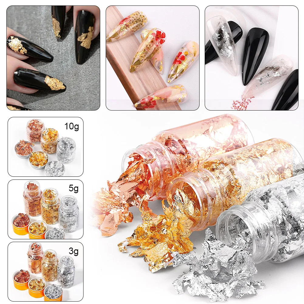 Golf Foil Flakes Metallic Foil Flakes For Resin Gold/Silver/Rose Gold Leave Flakes For Nail Art Painting DIY Crafts Nail Tools
Golf Foil Flakes Metallic Foil Flakes For Resin Gold/Silver/Rose Gold Leave Flakes For Nail Art Painting DIY Crafts Nail Tools