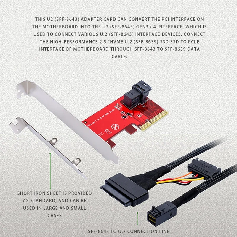 IOCREST HOST Adapter CARD with Sff-8643 Mini-SAS HD 36 PIN Interface for U.2 (Sff-8639) Pcie-Nvme SSD
IOCREST HOST Adapter CARD with Sff-8643 Mini-SAS HD 36 PIN Interface for U.2 (Sff-8639) Pcie-Nvme SSD