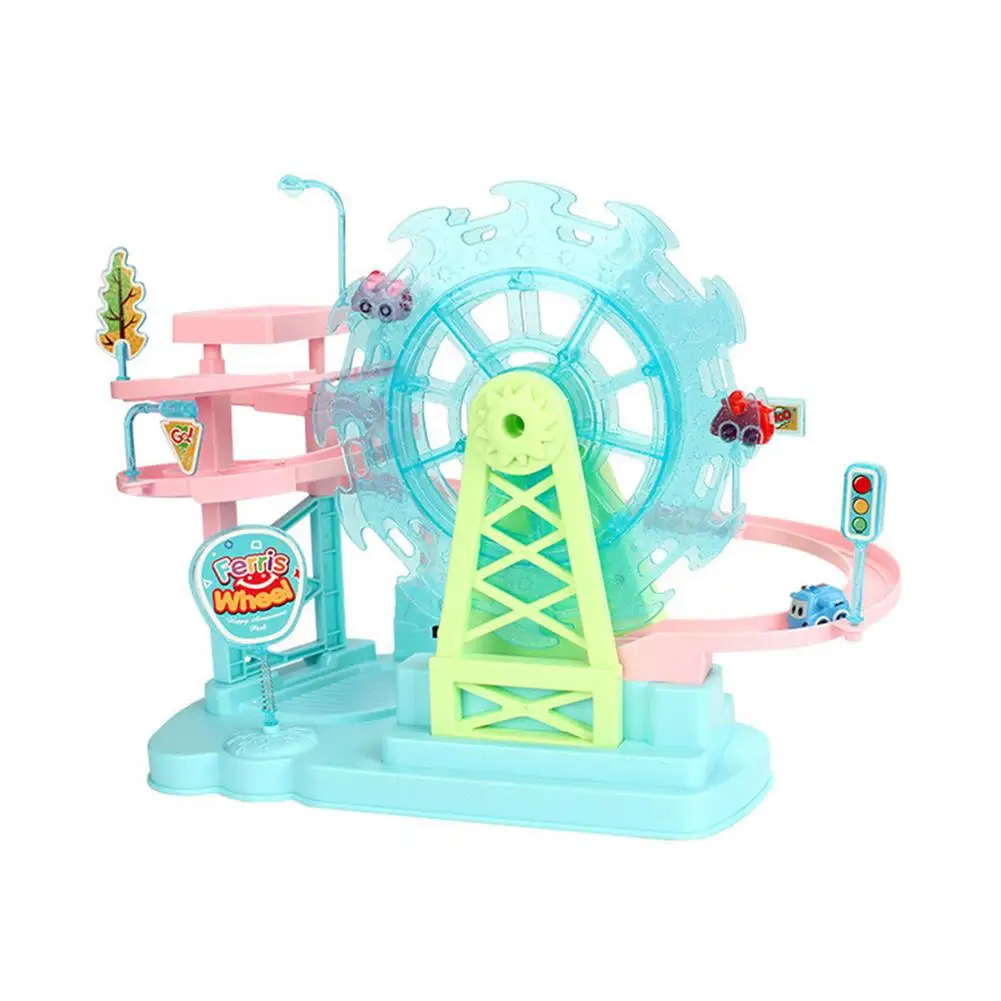 Wheel Toy Model 3 Modes Educational Toys 3D Rotating Wheel Building With Track And Car Sound And Light Effects Powered By USB
Wheel Toy Model 3 Modes Educational Toys 3D Rotating Wheel Building With Track And Car Sound And Light Effects Powered By USB
