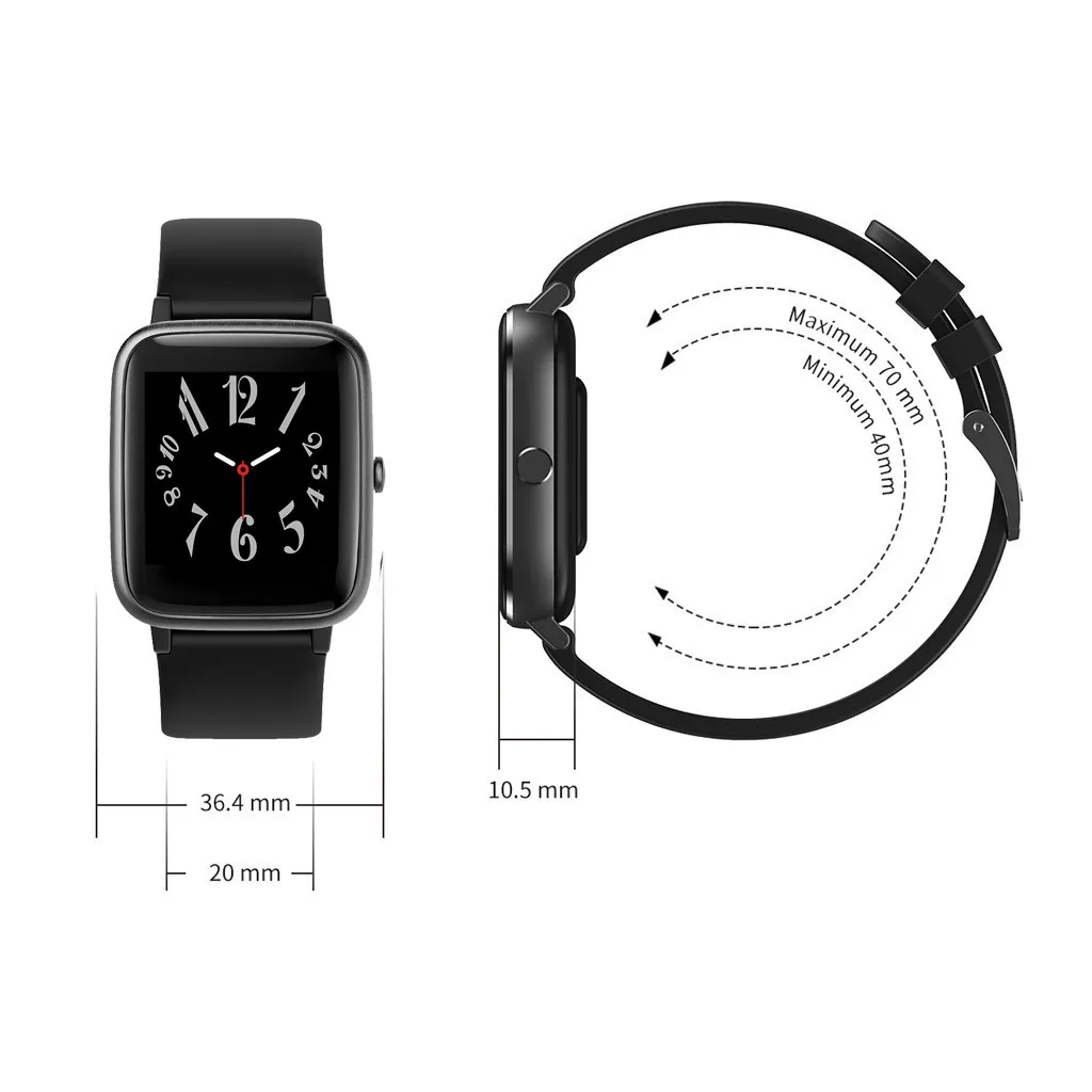 ID205 Smart Watch BlueTooth 5.0 8 Sport Watches Sports Modes Sleep Management APP Heart Rate Fitness Pedometer Bracelet Health
ID205 Smart Watch BlueTooth 5.0 8 Sport Watches Sports Modes Sleep Management APP Heart Rate Fitness Pedometer Bracelet Health