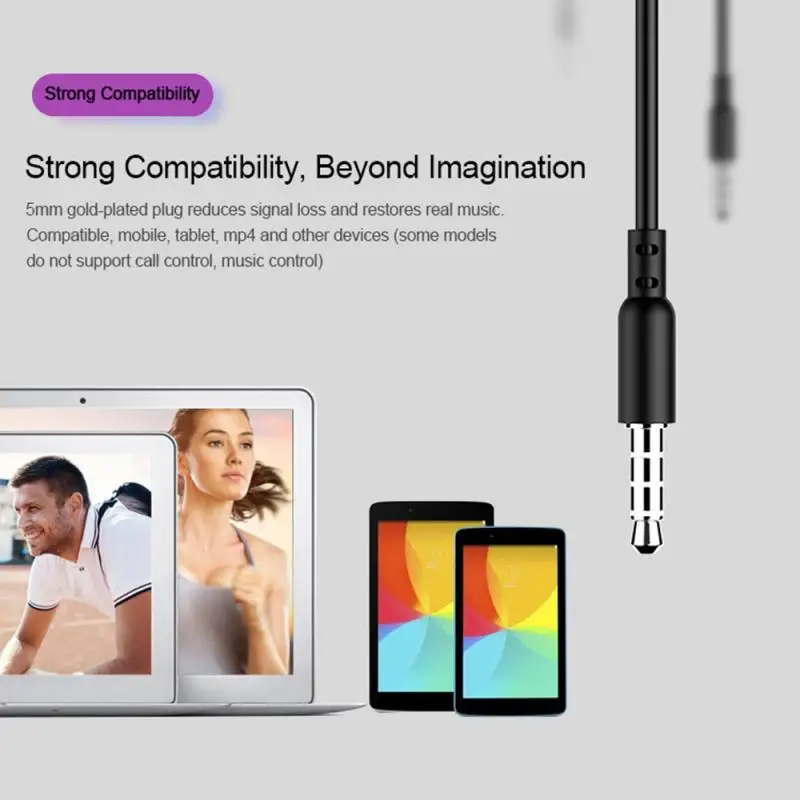 2 Color Optional 3.5MM In-ear Wired Earphone With Mic Earbuds Headset For Phone Tablet Computer Hands-free Call Headphone
2 Color Optional 3.5MM In-ear Wired Earphone With Mic Earbuds Headset For Phone Tablet Computer Hands-free Call Headphone