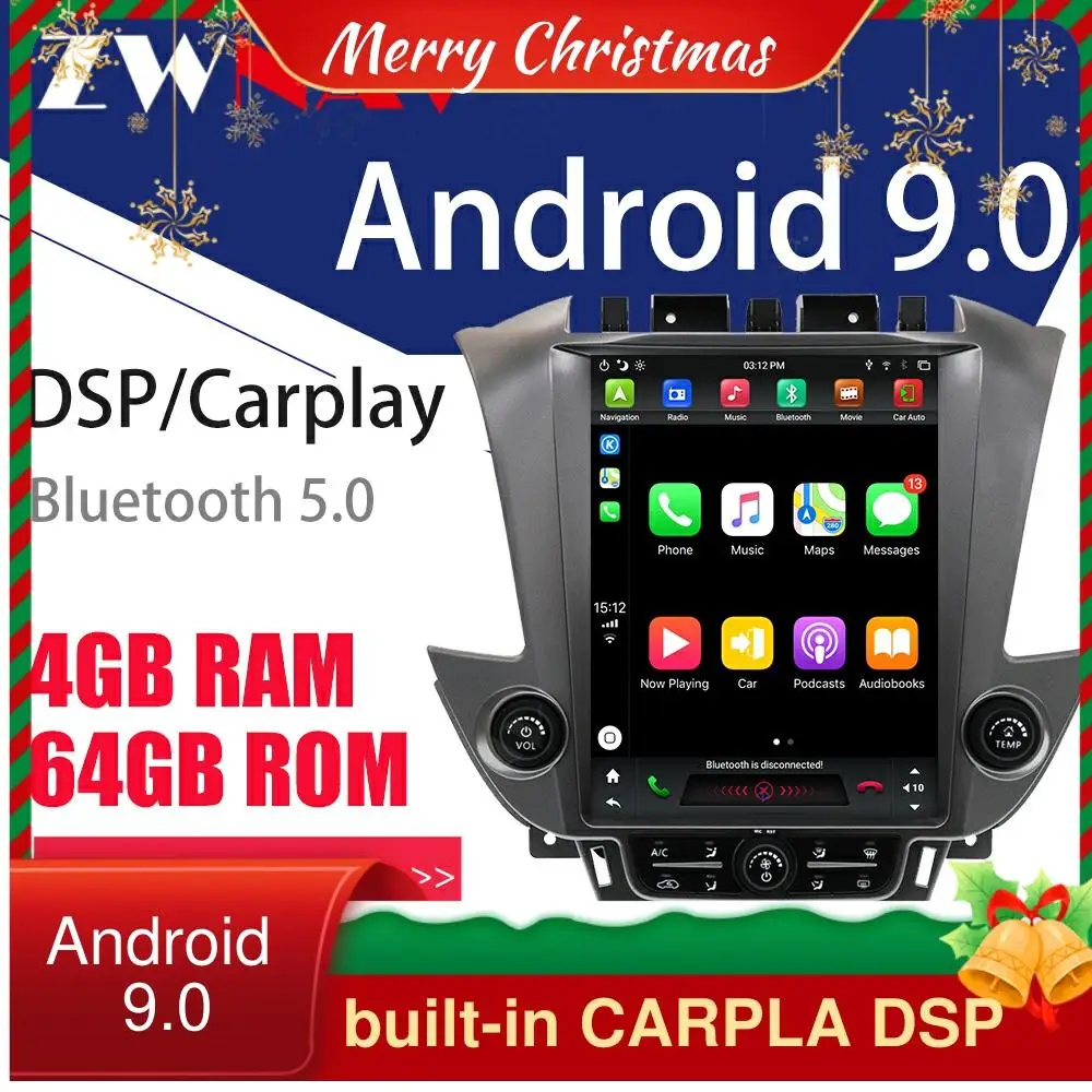 For GMC Yukon Chevrolet Tahoe Suburban 2015+ headunit multimedia tape recorder Android 9 4GB 64GB Car Radio gps Navigation
For GMC Yukon Chevrolet Tahoe Suburban 2015+ headunit multimedia tape recorder Android 9 4GB 64GB Car Radio gps Navigation