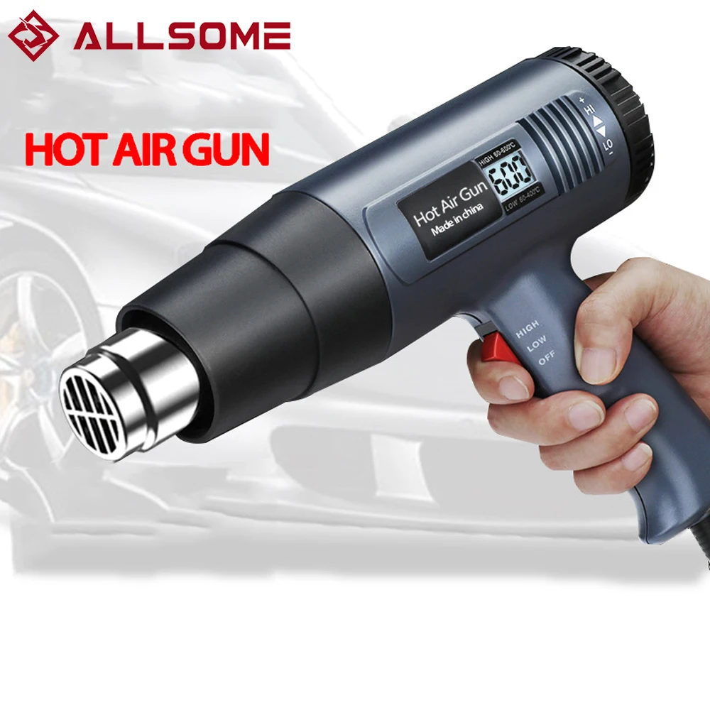 ALLSOME NEW 220V 2000W Advanced Hot Air Gun Temperatures Adjustable With Four Nozzles Electric Heat Gun Digital display
ALLSOME NEW 220V 2000W Advanced Hot Air Gun Temperatures Adjustable With Four Nozzles Electric Heat Gun Digital display