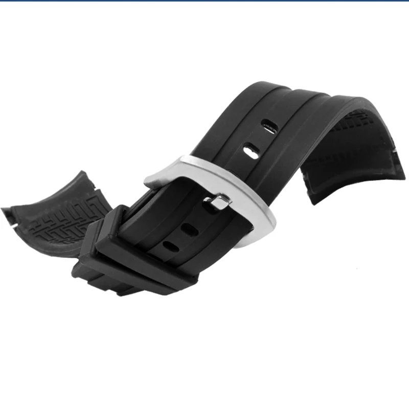 Ремешок силиконовый для Tissot T055 T055427A PRC 200 T035.617 резиновый мужской браслет наручных