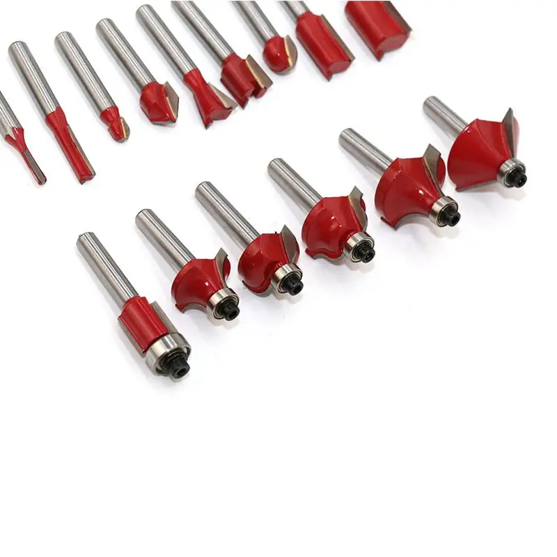 15Pcs/Set Woodworking Milling Cutters 8Mm Shank Carbide Router Bit For Wood Cutter Engraving Cutting Tools
15Pcs/Set Woodworking Milling Cutters 8Mm Shank Carbide Router Bit For Wood Cutter Engraving Cutting Tools