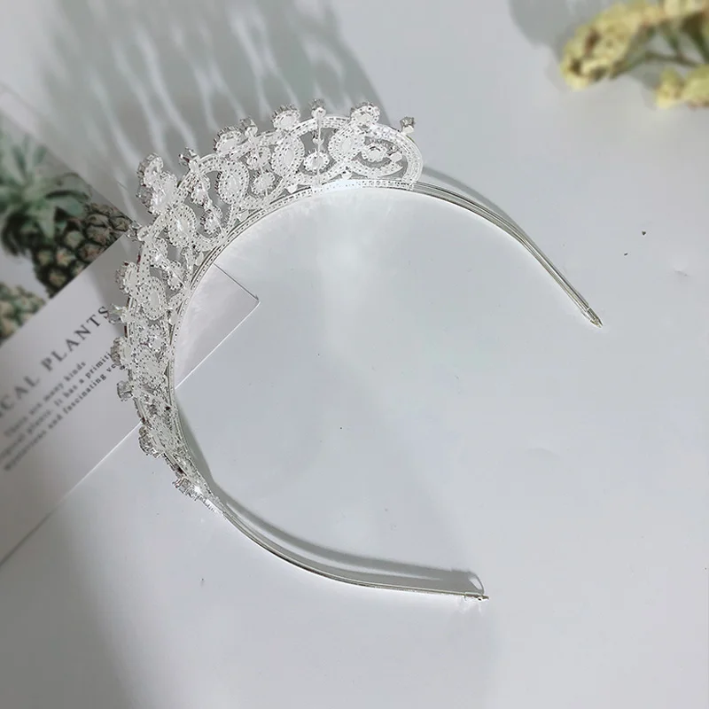 FORSEVEN Royal Princess Diadem Crystal Tiaras and Crowns Headband for Women Girls Bride Noiva Wedding Party Hair Ornaments | Украшения и