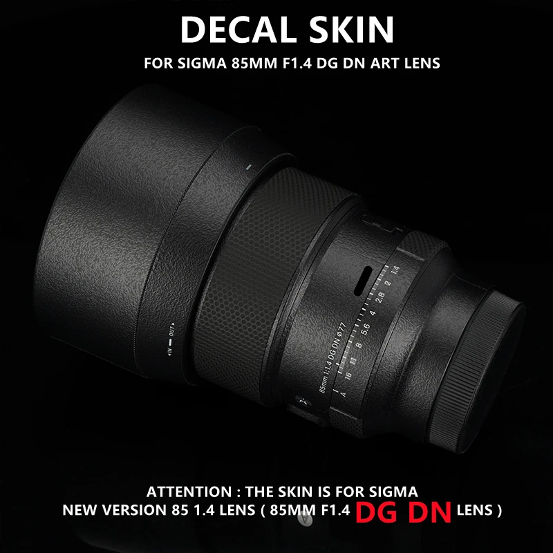 New Version 85 1.4 Lens Vinyl Decal Skin Wrap for Sigma 85mm F1.4 DG DN Art ( for sony E / L mount ) Lens Sticker 
New Version 85 1.4 Lens Vinyl Decal Skin Wrap for Sigma 85mm F1.4 DG DN Art ( for sony E / L mount ) Lens Sticker