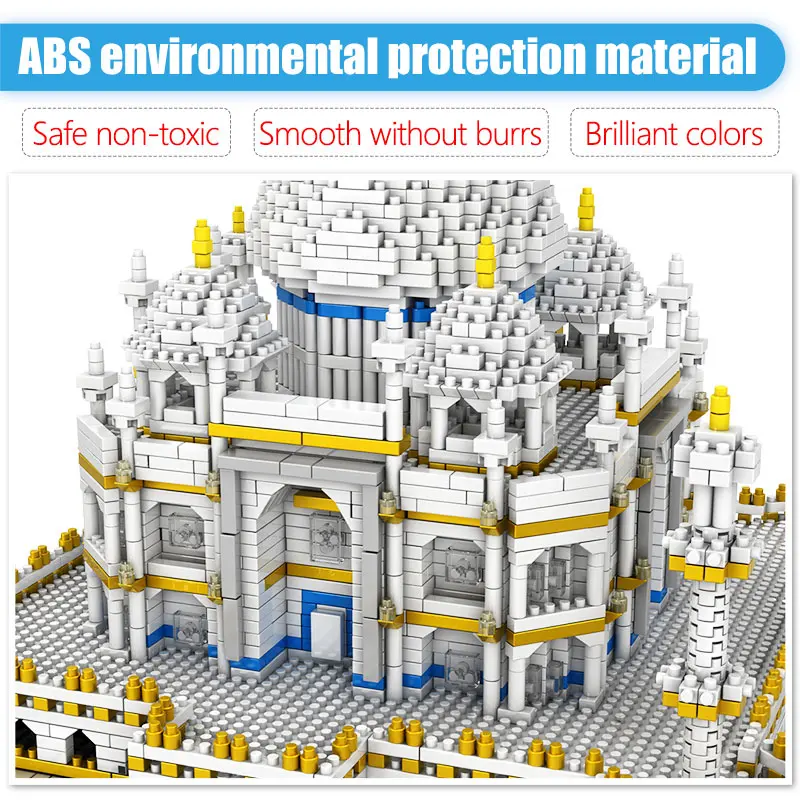 3950Pcs for Kids Creator Mini Blocks World Famous Architecture Taj Mahal 3D Model Building Blocks Educational Bricks Gifts
3950Pcs for Kids Creator Mini Blocks World Famous Architecture Taj Mahal 3D Model Building Blocks Educational Bricks Gifts