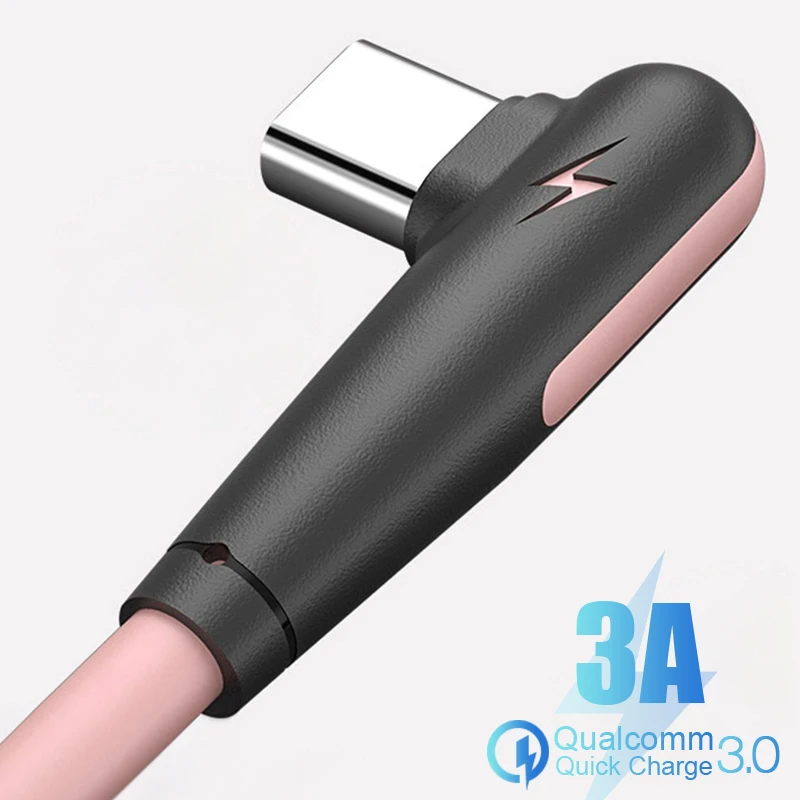 3A Liquid Silicone Charger Cable 90 Degree Elbow USB Type C Fast Charging Cable Mobile Phone Charge Wire For Xiaomi 11 10 Huawei
3A Liquid Silicone Charger Cable 90 Degree Elbow USB Type C Fast Charging Cable Mobile Phone Charge Wire For Xiaomi 11 10 Huawei