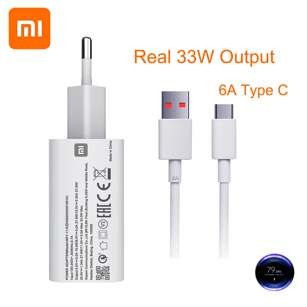 33 Вт ЕС MDY 11 EZ Xiaomi Mi адаптер Type C кабель быстрой турбо чардж для Redmi K20 Pro K30 Note 9 10 10S