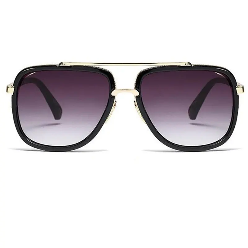 Мужские Ретро брендовые дизайнерские Квадратные Солнцезащитные очки роскошные