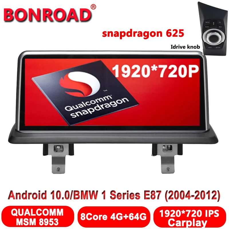 Смартфон Bonroad, 10,25 дюйма, IPS-экран, для 1 серии E81/E82/E87/E88 2004-2012, 8-ядерный процессор, Android 10, GPS-навигация, радио, мультимедиа
Смартфон Bonroad, 10,25 дюйма, IPS-экран, для 1 серии E81/E82/E87/E88 2004-2012, 8-ядерный процессор, Android 10, GPS-навигация, радио, мультимедиа