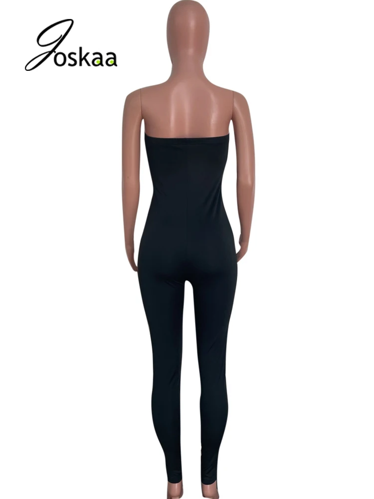 Joskaa Solid Sleeveless Strapless Slim Jumpsuits Women Sexy Backless One Piece Overalls Autumn 2021 Party Night Club Rompers
Joskaa Solid Sleeveless Strapless Slim Jumpsuits Women Sexy Backless One Piece Overalls Autumn 2021 Party Night Club Rompers