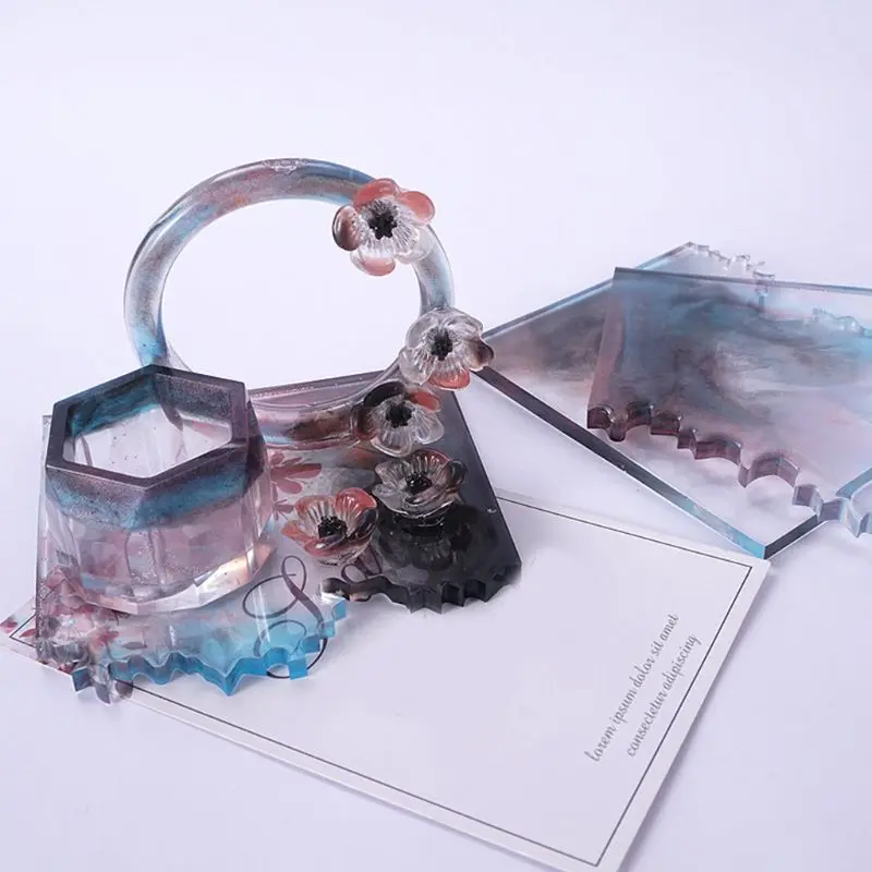 Crystal Epoxy Resin Mold Irregular Coaster Casting Silicone Mould DIY Crafts Desktop Ornament Making Tool 
Crystal Epoxy Resin Mold Irregular Coaster Casting Silicone Mould DIY Crafts Desktop Ornament Making Tool