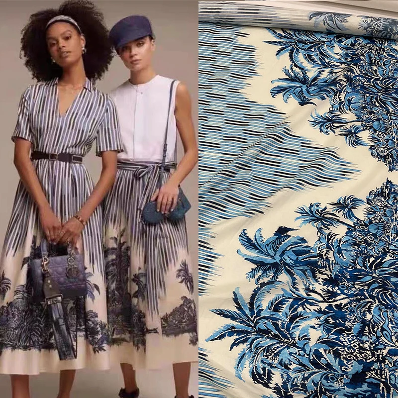 Fashion New Style Pure Cotton Fabric Luxury Big Brand Spring Summer Women's Clothing Tropical Coconut Tree Digital Print Fabric
Fashion New Style Pure Cotton Fabric Luxury Big Brand Spring Summer Women's Clothing Tropical Coconut Tree Digital Print Fabric