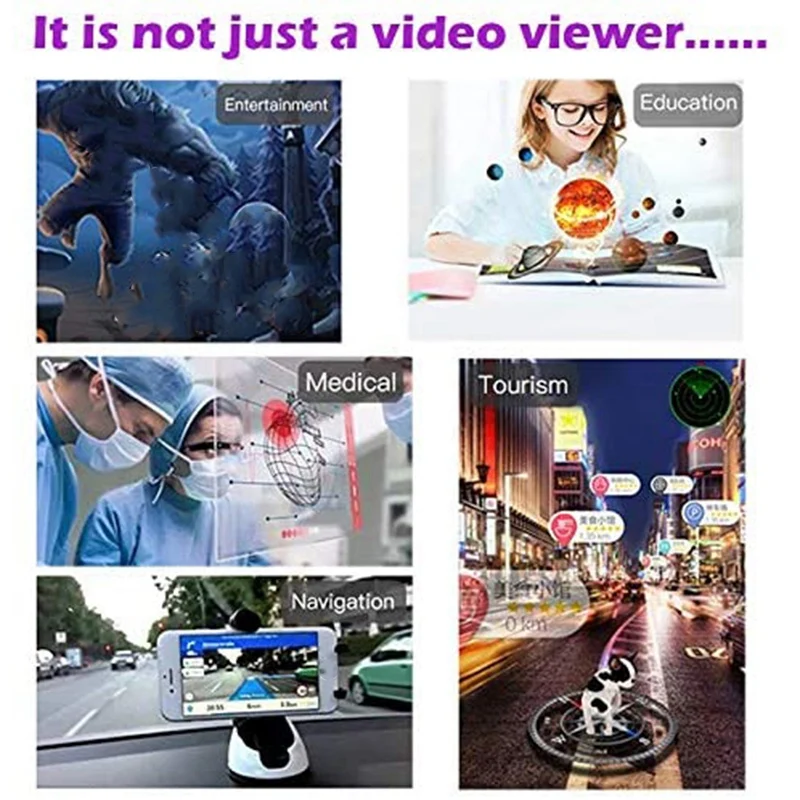 AR Headset, Smart AR Glasses 3D Video Augmented Reality VR Headset Glasses for iPhone & Android 3D Videos and Games
AR Headset, Smart AR Glasses 3D Video Augmented Reality VR Headset Glasses for iPhone & Android 3D Videos and Games