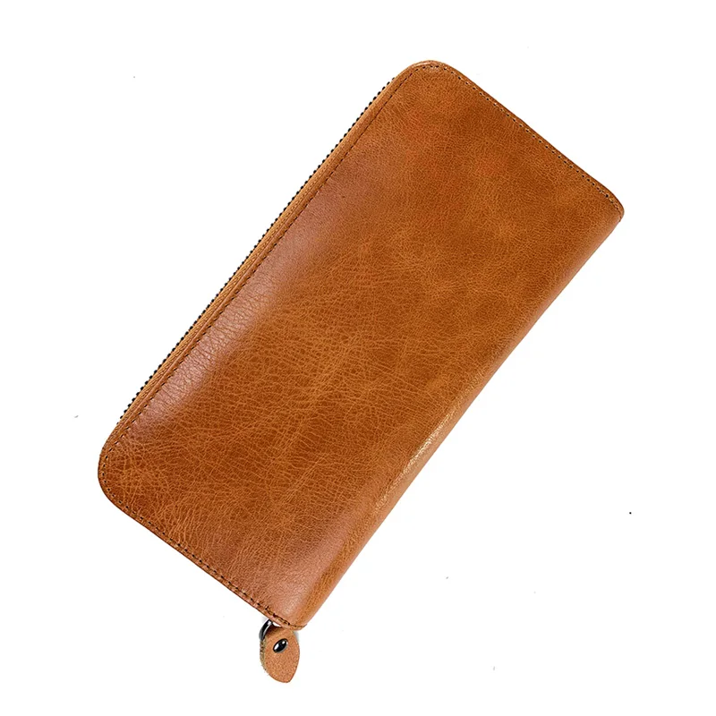 Wallet Genuine Leather Purse For Women Men's Zipper Card Holder Retro First Layer Cowhide Oil Wax Leather Clutch Bag 2021
Wallet Genuine Leather Purse For Women Men's Zipper Card Holder Retro First Layer Cowhide Oil Wax Leather Clutch Bag 2021