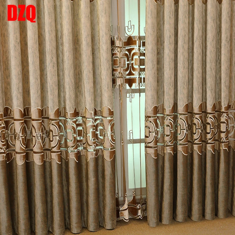 Chinese Gray Embroidery Stitching Curtains Fabric Bedroom Living Room Villa Floor Drapes Window Treatments Tulle for Kitchen
Chinese Gray Embroidery Stitching Curtains Fabric Bedroom Living Room Villa Floor Drapes Window Treatments Tulle for Kitchen