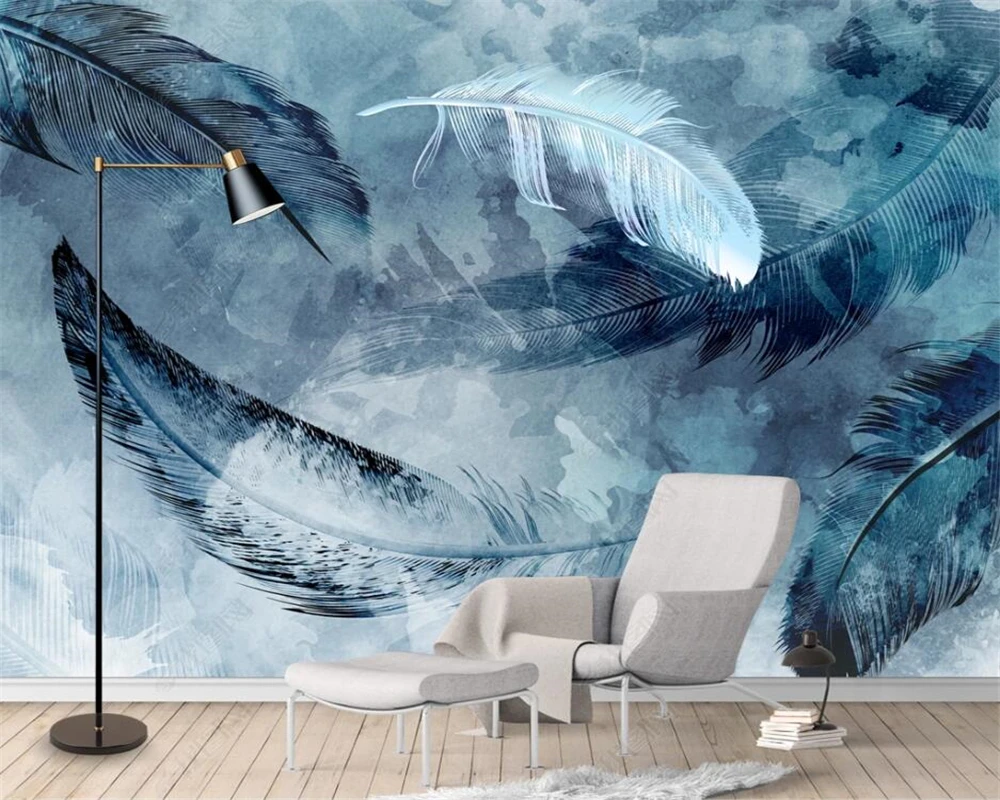 beibehang Custom new modern minimalist hand-painted feather retro nostalgic background papel de parede wallpaper
beibehang Custom new modern minimalist hand-painted feather retro nostalgic background papel de parede wallpaper