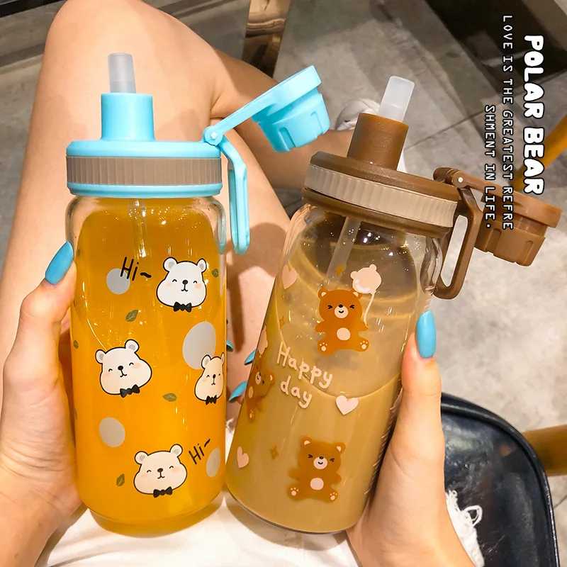 Kettle Bear Straw Glass Student Transparent Milk Cup Water Cup Girl Heart Glass Mug Transparent Milk Carton Water Bottle Glass
Kettle Bear Straw Glass Student Transparent Milk Cup Water Cup Girl Heart Glass Mug Transparent Milk Carton Water Bottle Glass
