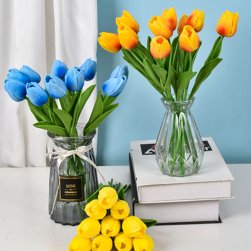 Bonsai Garden Artificial Flower Mother's Day Tulip Simulation Flower 10pcs Bouquet Artificial Flower Wedding Party Decorate
Bonsai Garden Artificial Flower Mother's Day Tulip Simulation Flower 10pcs Bouquet Artificial Flower Wedding Party Decorate