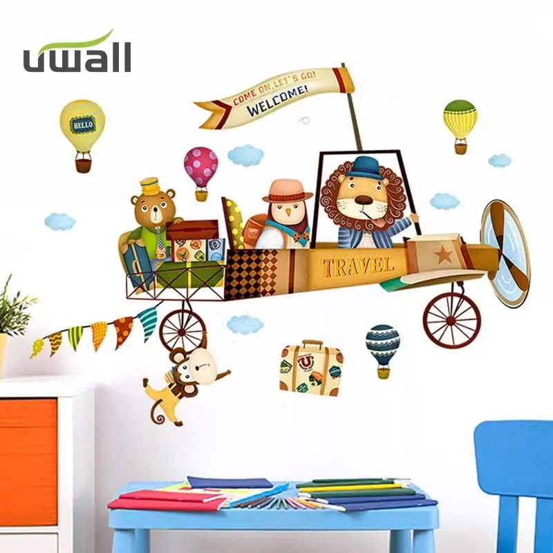 Creative Cartoon Airplane Animal Wall Stickers Baby Kids Room Decor Stickers Bedroom Home Decoration Self-Adhesive Wall Sticker
Creative Cartoon Airplane Animal Wall Stickers Baby Kids Room Decor Stickers Bedroom Home Decoration Self-Adhesive Wall Sticker