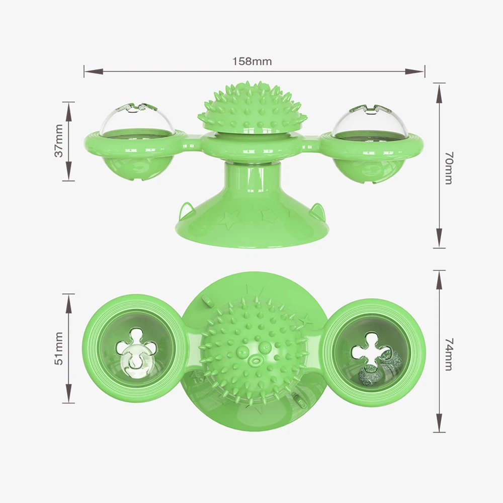 Cat Pet Toys Interactive Puzzle Training Turntable Windmill Scratching Whirling Toys Cat Kitten Play Game Supplies Pet Ball Toy
Cat Pet Toys Interactive Puzzle Training Turntable Windmill Scratching Whirling Toys Cat Kitten Play Game Supplies Pet Ball Toy