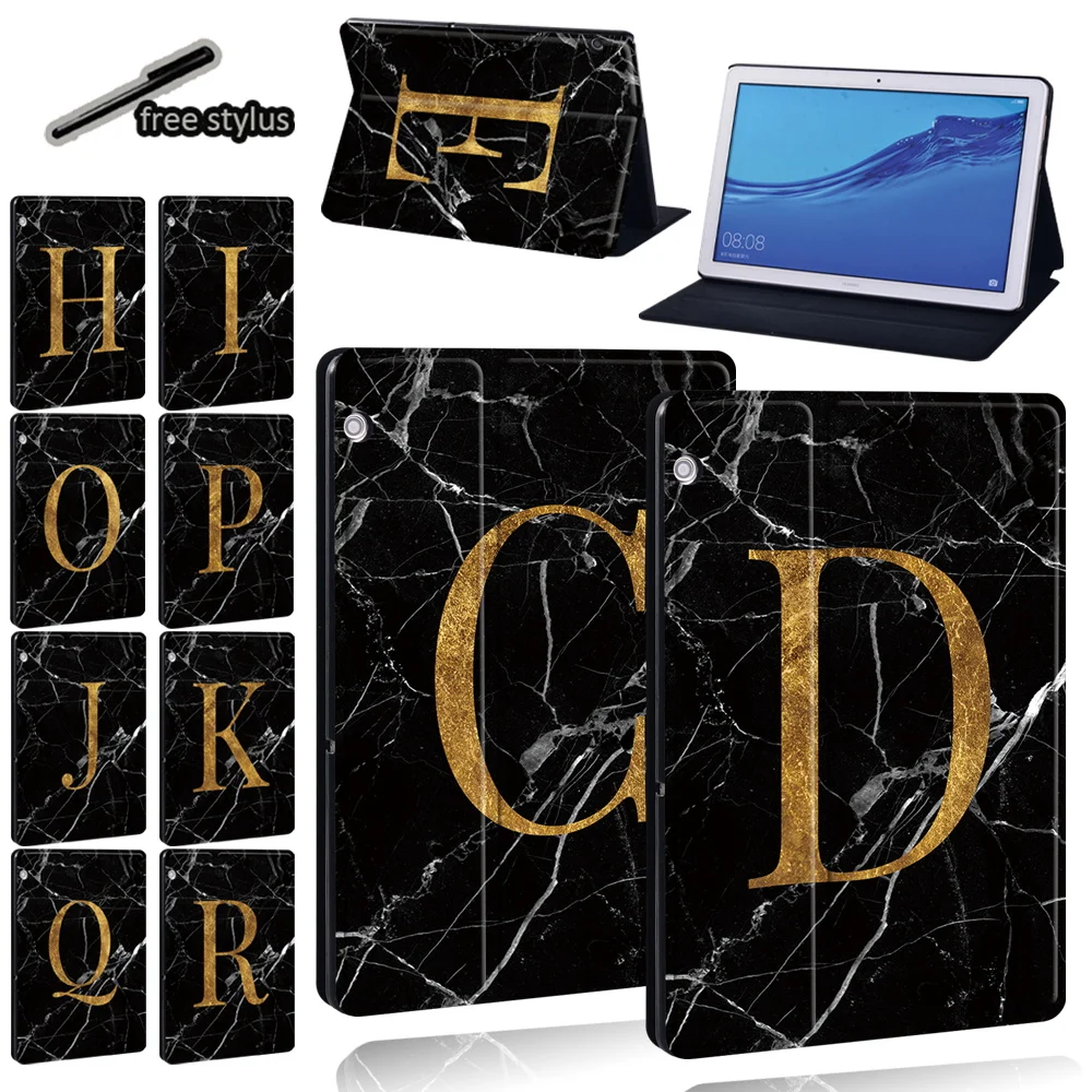 Tablet Case for Huawei MediaPad M5 Lite 10.1/M5 10.8/MediaPad T5 10 10.1/T3 8.0/T3 10 9.6 Inch Black Marble Series Cover+Stylus 
Tablet Case for Huawei MediaPad M5 Lite 10.1/M5 10.8/MediaPad T5 10 10.1/T3 8.0/T3 10 9.6 Inch Black Marble Series Cover+Stylus