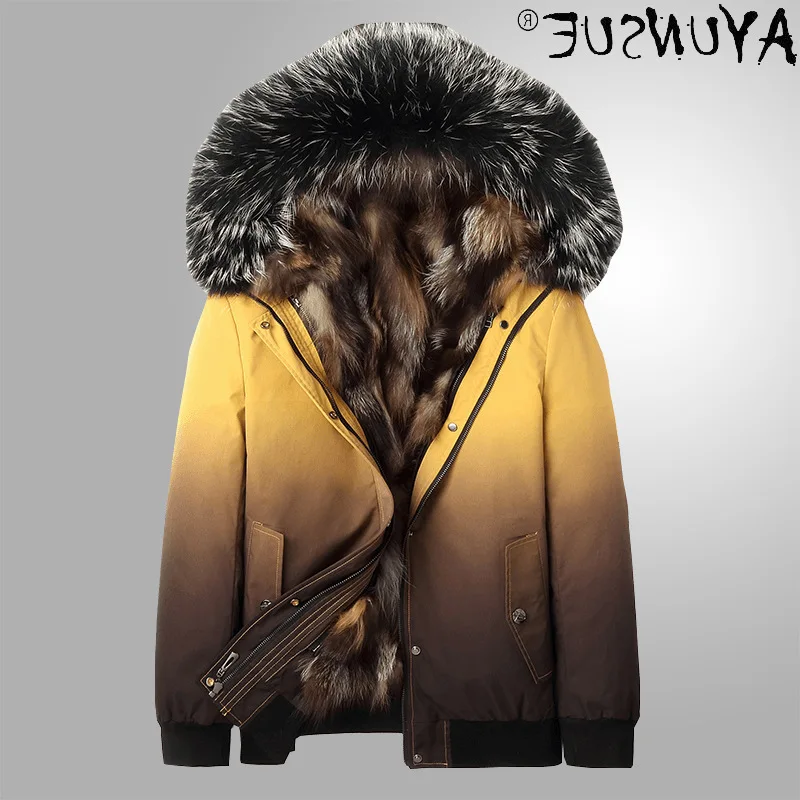 Hooded Jacket Men Clothing Winter Clothes Real Fox Fur Coat Male Zipper Jackets Mens Parka Warm Chaqueta Hombre LXR221
Hooded Jacket Men Clothing Winter Clothes Real Fox Fur Coat Male Zipper Jackets Mens Parka Warm Chaqueta Hombre LXR221