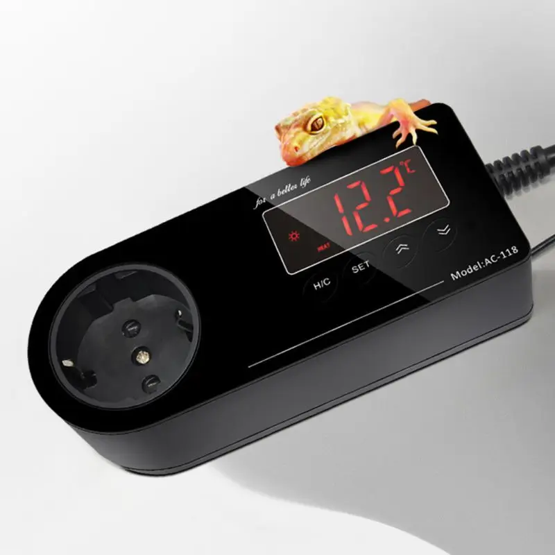 Intelligent Digital Thermostat EUPlug Temperature Regulator Aquarium Reptile Heating Digital Display Humidity Controller
Intelligent Digital Thermostat EUPlug Temperature Regulator Aquarium Reptile Heating Digital Display Humidity Controller