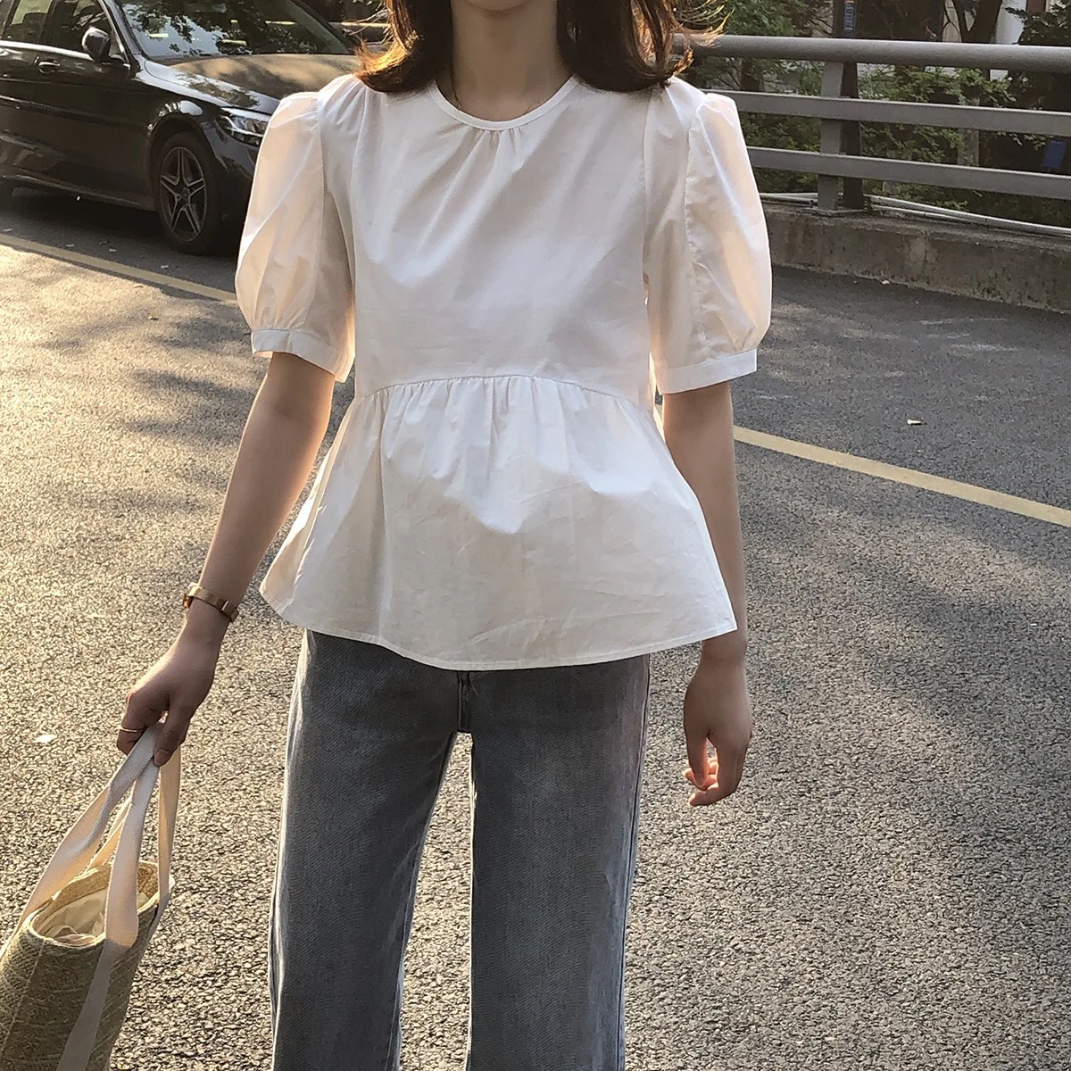 J2155-2020 summer new Korean short bottoming shirt net red slim slimming solid color short-sleeved T-shirt female
J2155-2020 summer new Korean short bottoming shirt net red slim slimming solid color short-sleeved T-shirt female