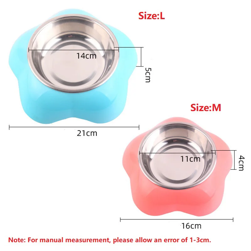 Portable Stainless Steel Dog Food Bowl Plastic Flower-Shaped Dual-Purpose Anti-Fall Feeding Water Bowl For Cat Dog Product
Portable Stainless Steel Dog Food Bowl Plastic Flower-Shaped Dual-Purpose Anti-Fall Feeding Water Bowl For Cat Dog Product