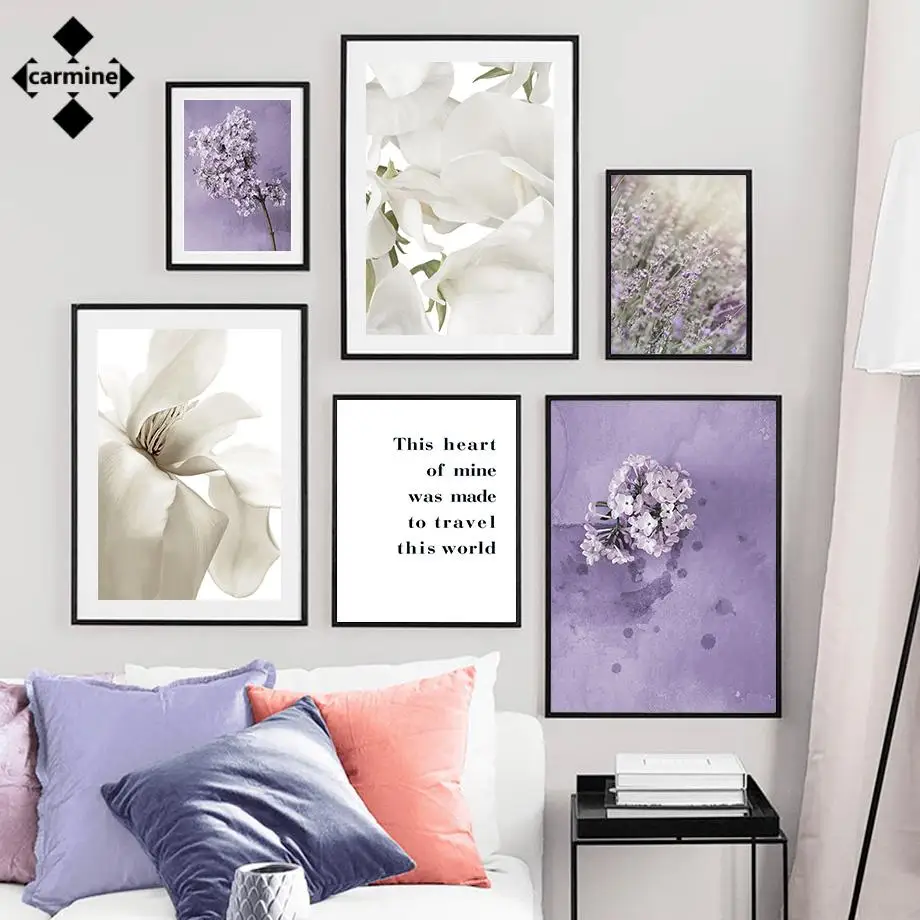 Purple Lavender Canvas Wall Art Flowers Painting Modern Style Posters and Prints Nordic Print Poster Decor for Living Room Decor
Purple Lavender Canvas Wall Art Flowers Painting Modern Style Posters and Prints Nordic Print Poster Decor for Living Room Decor