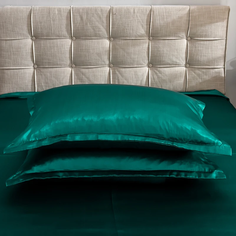 Dark Green Satin Ice Silk Bedding Set Luxury Duvet Cover Set Sheet Pillowcase Twin Queen King Bedclothes Solid Color Bed Set
Dark Green Satin Ice Silk Bedding Set Luxury Duvet Cover Set Sheet Pillowcase Twin Queen King Bedclothes Solid Color Bed Set