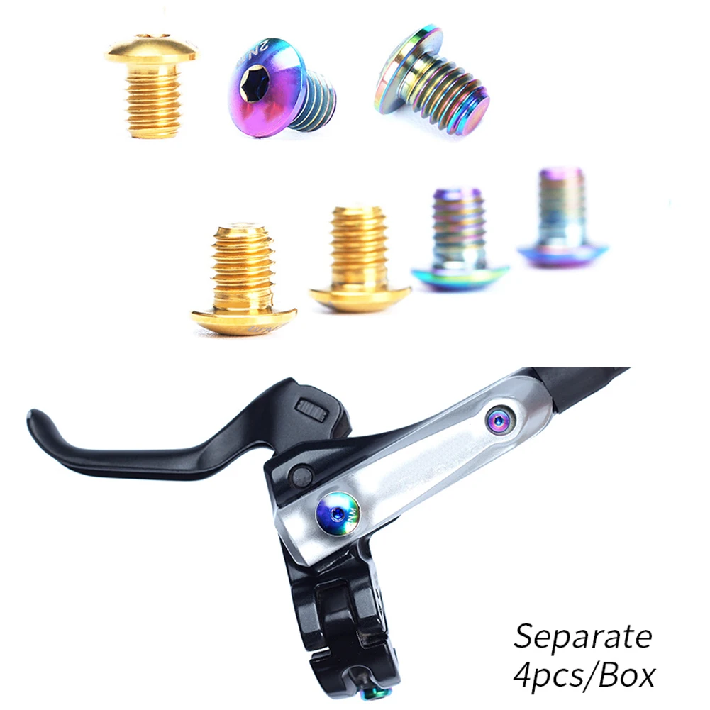 4PCS TC4 Titanium Alloy Bike Brake Lever Disc Fixed Screw Bicycle Brake Handle Fixed Bolts Hydraulic Brake Cylinder Bolts
4PCS TC4 Titanium Alloy Bike Brake Lever Disc Fixed Screw Bicycle Brake Handle Fixed Bolts Hydraulic Brake Cylinder Bolts