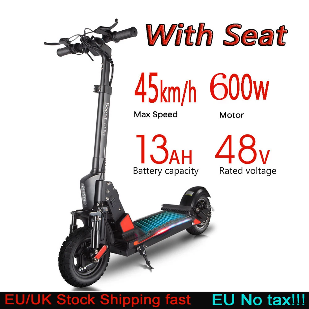 2021 New Arrival C1 Pro 600W Great Power Electric Scooter 45 KM/H Foldable Skuter Wear-resisant 10inch Pneumatic Tire120kg Load
2021 New Arrival C1 Pro 600W Great Power Electric Scooter 45 KM/H Foldable Skuter Wear-resisant 10inch Pneumatic Tire120kg Load