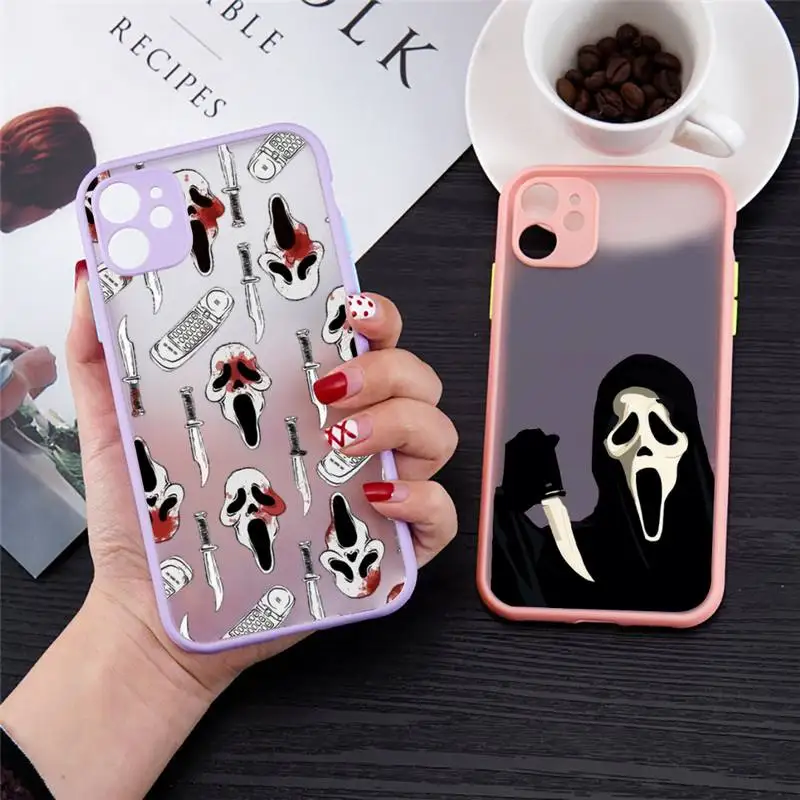 Ghostface Phone Case For iPhone 12 11 Mini Pro XR XS Max 7 8 Plus X Matte transparent Purple Back Cover
Ghostface Phone Case For iPhone 12 11 Mini Pro XR XS Max 7 8 Plus X Matte transparent Purple Back Cover