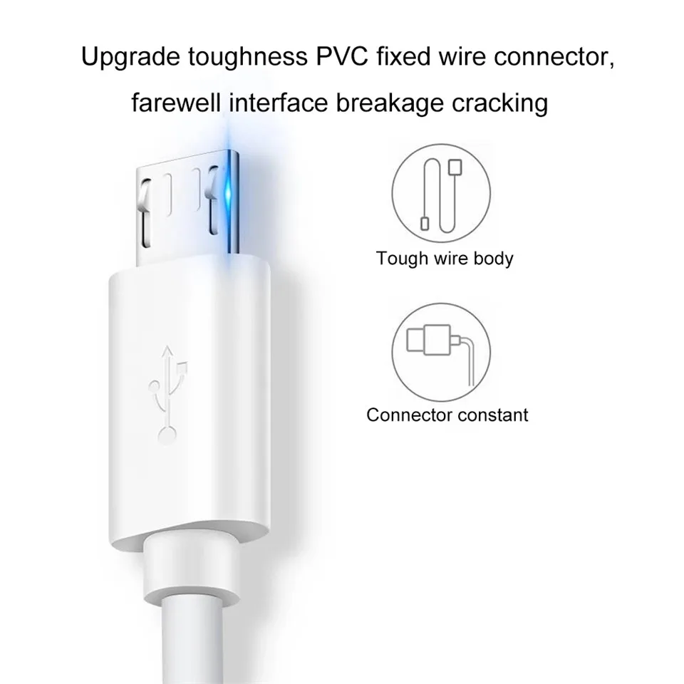 Кабель Micro USB для передачи данных 1 м 2 3 А кабель быстрой зарядки Samsung Huawei Redmi Sony LG