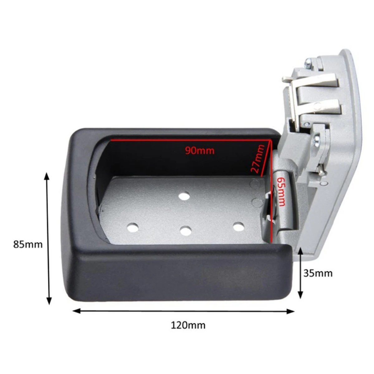 Aluminum Alloy 4-Digit Outdoor Keys Storage Safe Aluminum Alloy Box Wall Mount Combination Password Lock Security Storage Case 
Aluminum Alloy 4-Digit Outdoor Keys Storage Safe Aluminum Alloy Box Wall Mount Combination Password Lock Security Storage Case