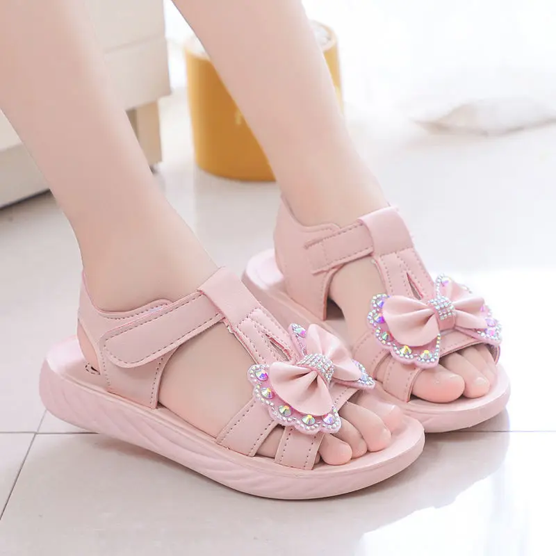Casual Butterfly-knot Non-slip Soft Kid Baby Shoes Summer Korean Little Children's Girls Princess Open Toe Beach Sandals TLX27
Casual Butterfly-knot Non-slip Soft Kid Baby Shoes Summer Korean Little Children's Girls Princess Open Toe Beach Sandals TLX27