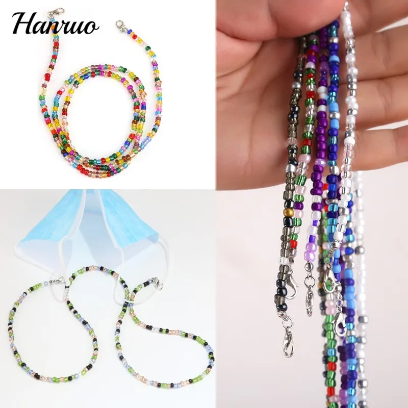 Boho Chain Colorful Beads Mask Chain Necklace For Women Girl Anti-lost Strap Lanyard Colar Glass Bead Chain Necklace Accessories
Boho Chain Colorful Beads Mask Chain Necklace For Women Girl Anti-lost Strap Lanyard Colar Glass Bead Chain Necklace Accessories