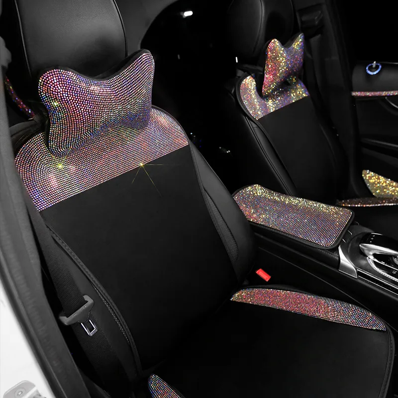 Car Seat Ice Silk Breathable Summer Cool Cushion Diamond-encrusted Original Ladies Four Seasons Universal Seat Cushion
Car Seat Ice Silk Breathable Summer Cool Cushion Diamond-encrusted Original Ladies Four Seasons Universal Seat Cushion