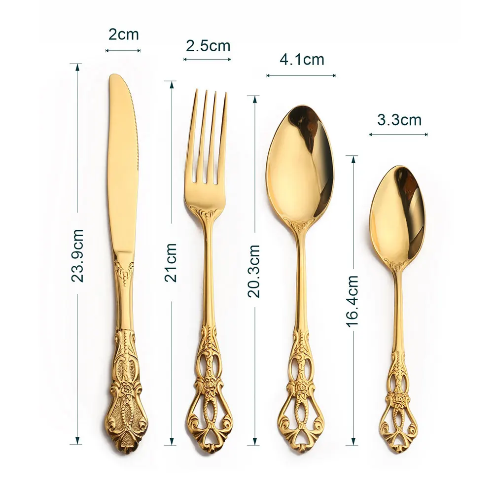 Royal Court Cutlery Retro Embossed Steak Cutlery Spoon 304 Stainless Steel Cutlery European Western Cutlery Set
Royal Court Cutlery Retro Embossed Steak Cutlery Spoon 304 Stainless Steel Cutlery European Western Cutlery Set