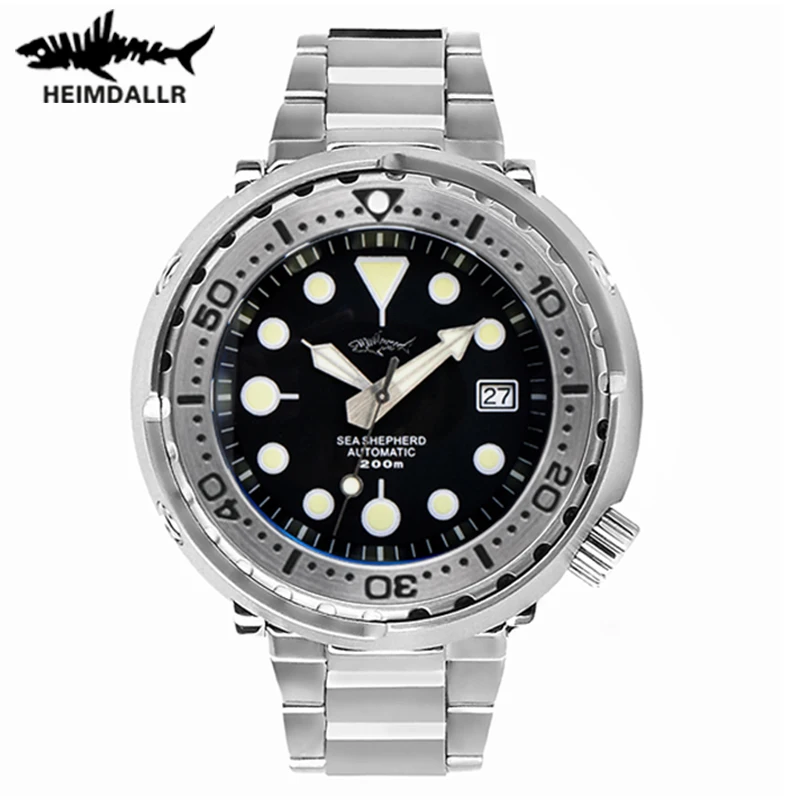 HEIMDALLR 47mm Steel Case Tuna 200m Diving Watch Sapphire Crystal NH35 Mens Wristwatch Super Luminous Automatic Mechanical Watch
HEIMDALLR 47mm Steel Case Tuna 200m Diving Watch Sapphire Crystal NH35 Mens Wristwatch Super Luminous Automatic Mechanical Watch