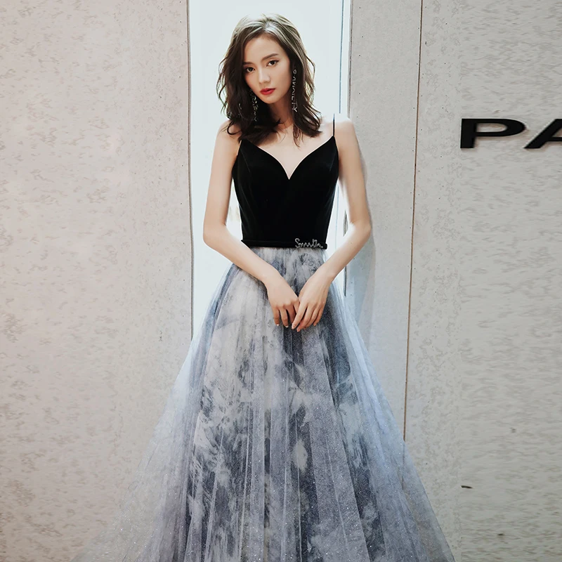 SSYFashion New Evening Gown V Collar Lace-up Fashion Nobility Sexy Strap Long Birthday Party Dress Vestidos De Fiesta
SSYFashion New Evening Gown V Collar Lace-up Fashion Nobility Sexy Strap Long Birthday Party Dress Vestidos De Fiesta