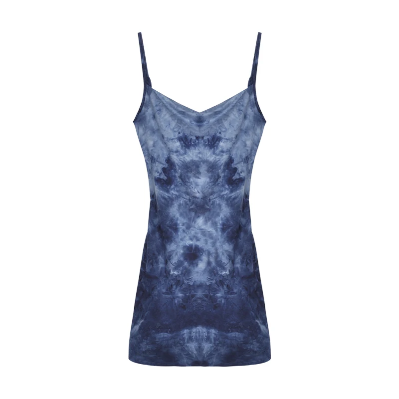 Tie-dyed blue sexy suspender dress female summer A sleeveless skirt 2020 new hip skirt
Tie-dyed blue sexy suspender dress female summer A sleeveless skirt 2020 new hip skirt