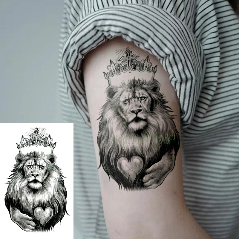 Waterproof Temporary Tattoo Stickers king lion crown heart cross Fake Tatto Flash Tatoo Body Art tattoos for Girl Women Men kid
Waterproof Temporary Tattoo Stickers king lion crown heart cross Fake Tatto Flash Tatoo Body Art tattoos for Girl Women Men kid
