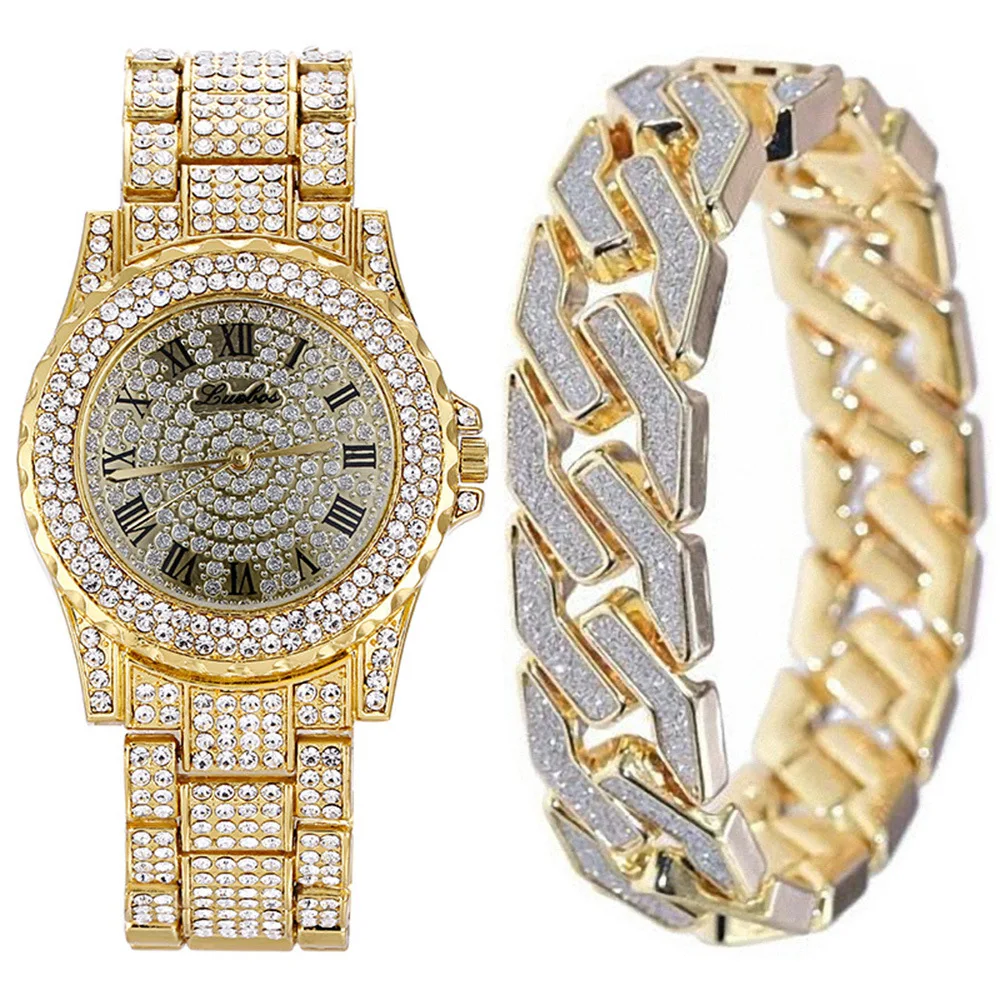 Men's Fashion Luxury Band Quartz Watch+bracelet Set Boutique Packaging Gift Selection ---2PCS/Set Ladies Watch Gifts
Men's Fashion Luxury Band Quartz Watch+bracelet Set Boutique Packaging Gift Selection ---2PCS/Set Ladies Watch Gifts