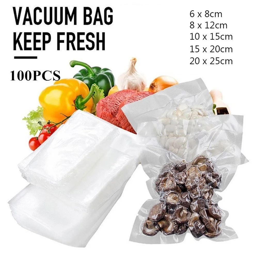 100PCs Thickening Vacuum Saving Storage Bags Sealing Sealer Keep Food Fresh Grain Food Bag Vacuum Packaging Bags,Transparent,
100PCs Thickening Vacuum Saving Storage Bags Sealing Sealer Keep Food Fresh Grain Food Bag Vacuum Packaging Bags,Transparent,